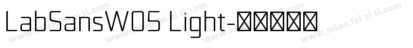 LabSansW05 Light字体转换